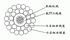 WGSPFA-5.60mm單芯氟塑料PFA絕緣雙鋼絲鎧裝承荷探測電纜